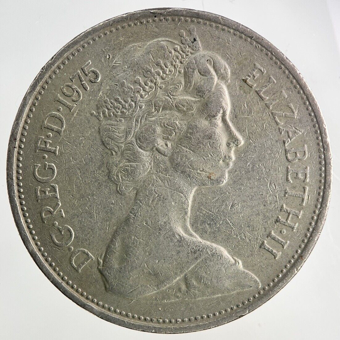 1975 Elizabeth II 2nd 10p Ten - Pence Coin | Fine Collectable Grade