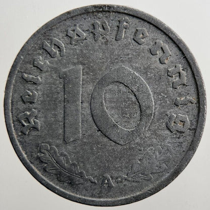 1940 - A Nazi Germany 10 Pfennig Coin | Fine Collectable Grade | a3973