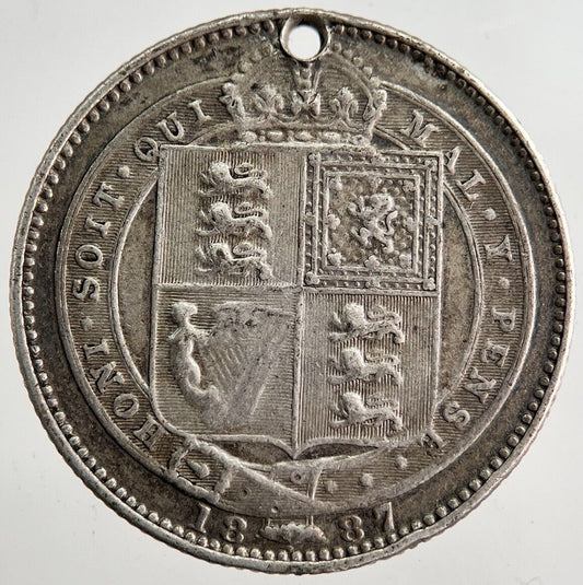 1887 Victoria Sixpence Silver Coin | Collectable Grade | a8206