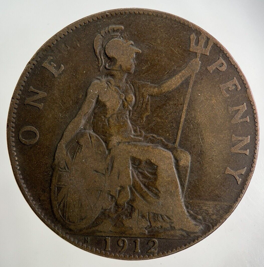 1912 - H George V One Penny Coin | Collectable Grade