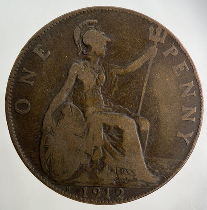 1912 - H George V One Penny Coin | Collectable Grade