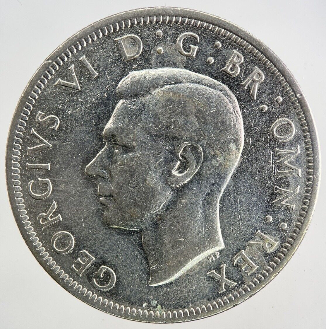 1945 George VI Half - Crown Silver Coin | Fine Collectable Grade