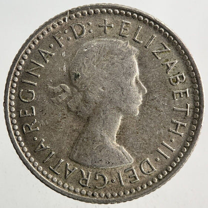 1961 Australia Sixpence Silver Coin | Fine Collectable Grade