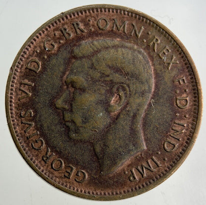 1943 Australia Half-Penny Coin | Fine Collectable Grade