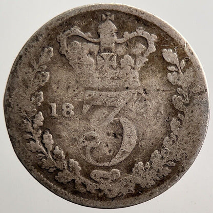 1887 Victoria Threepence Silver Coin | Fair Grade | a3572