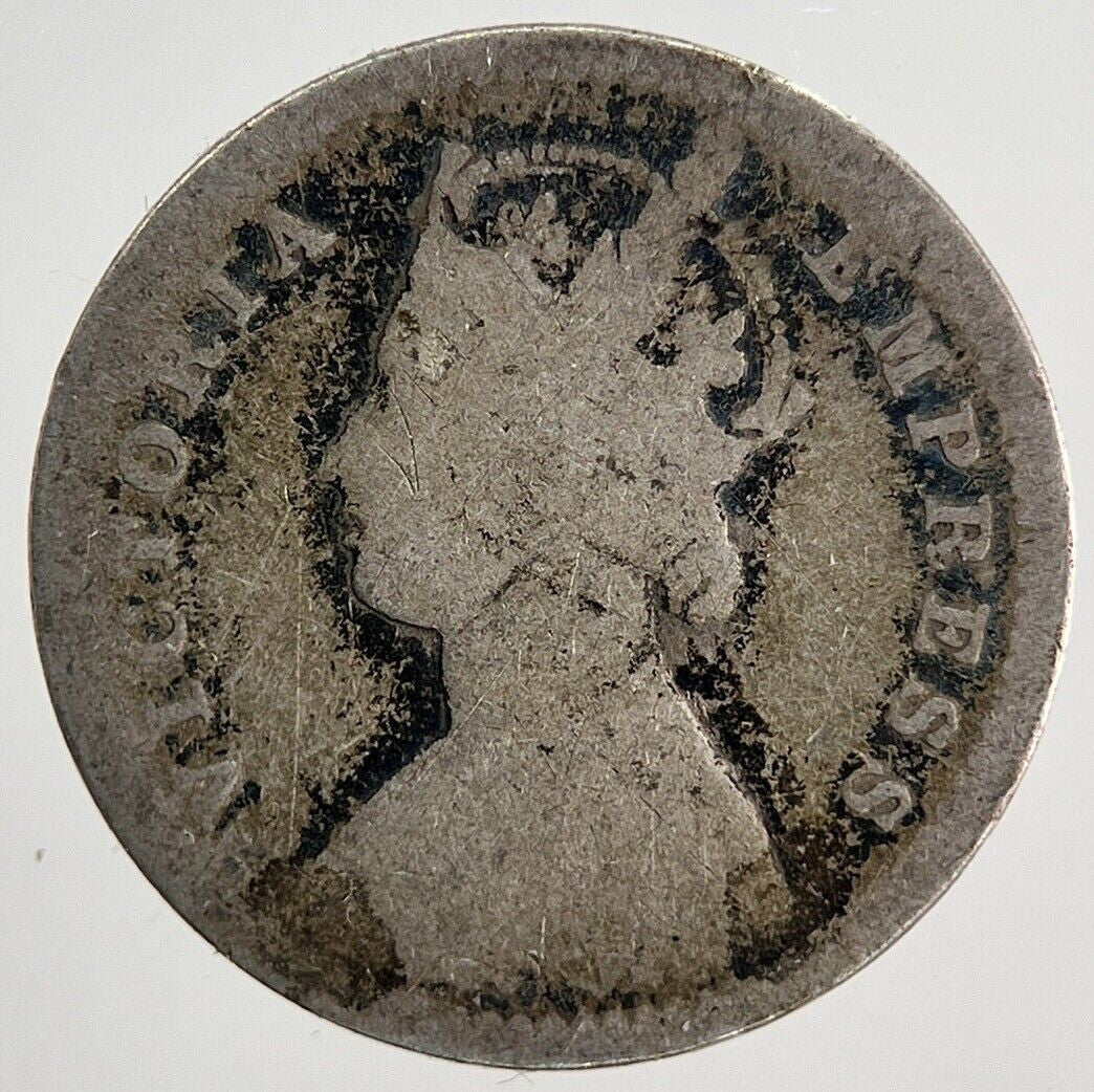 1897 India 2 Annas Silver Coin | Collectable Grade | a6704