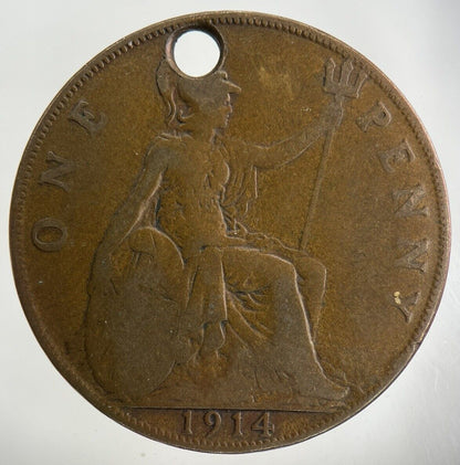 1914 George V One Penny Coin | Collectable Grade