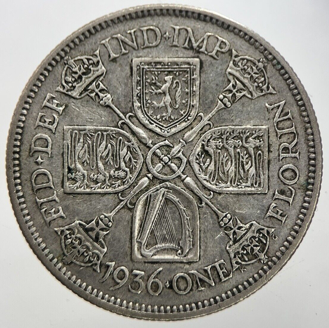 1936 George V Florin Silver Coin | Fine Collectable Grade | a7274