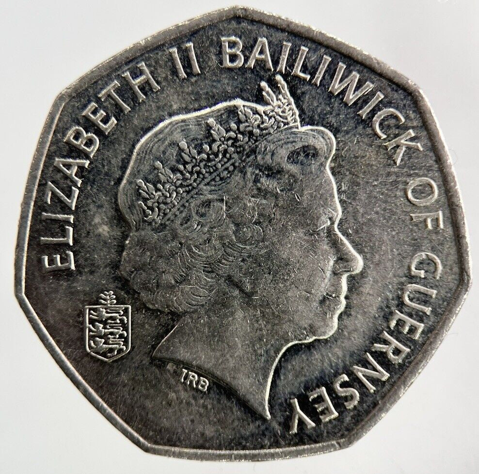 2012 Guernsey 50p Fifty - Pence Coin | Fine Collectable Grade