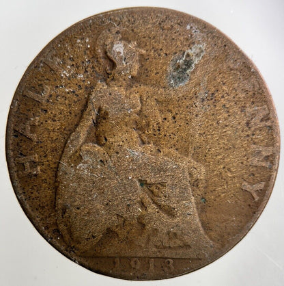 1913 George V Half - Penny Coin | Fair Grade
