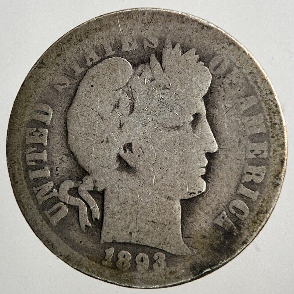 1893 - O US USA One Dime Silver Coin | Collectable Grade