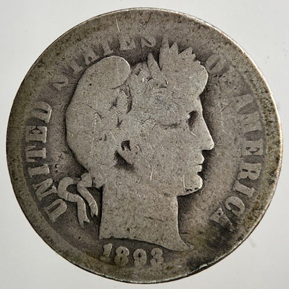 1893 - O US USA One Dime Silver Coin | Collectable Grade