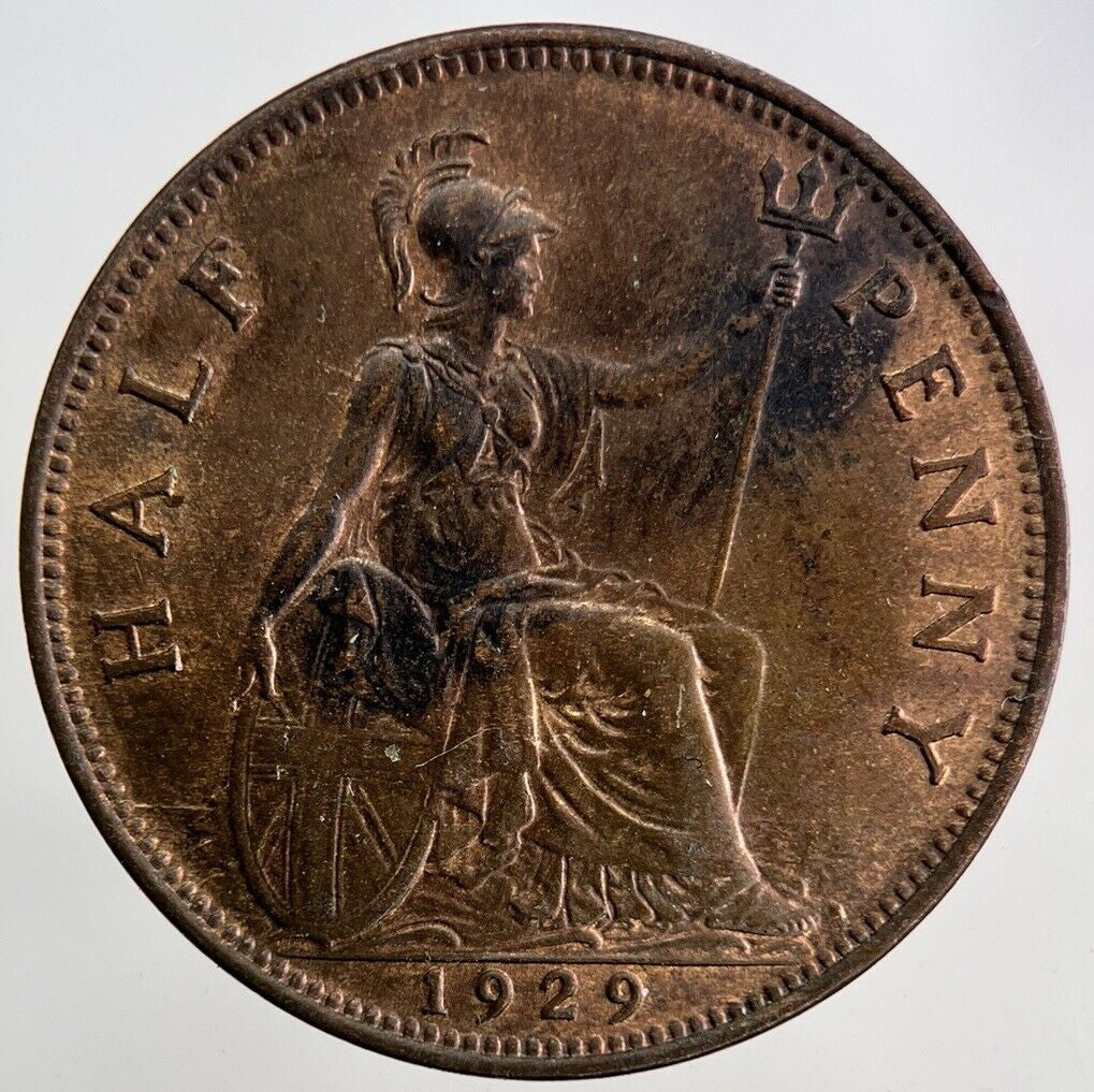 1929 George V Half - Penny Coin | Very High Grade