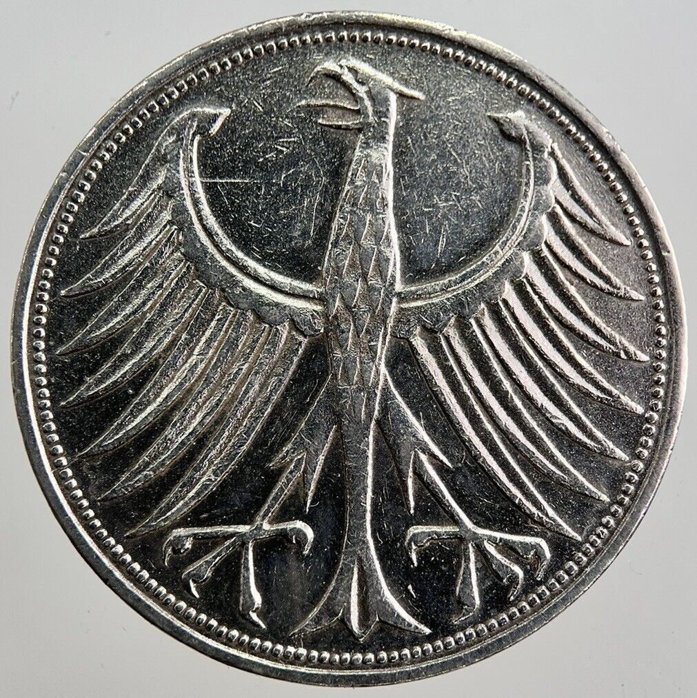 1951 - F Germany 5 Mark Silver Coin | Very High Grade | a7743