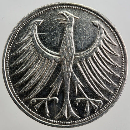 1951 - F Germany 5 Mark Silver Coin | Very High Grade | a7743
