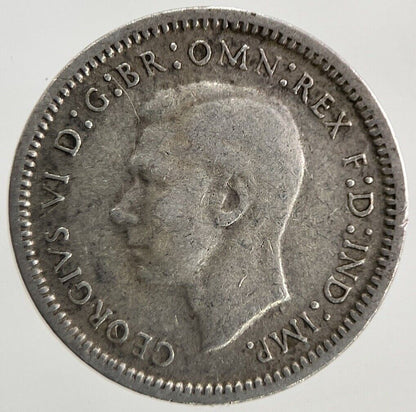 1943 Australia Threepence Silver Coin | Fine Collectable Grade