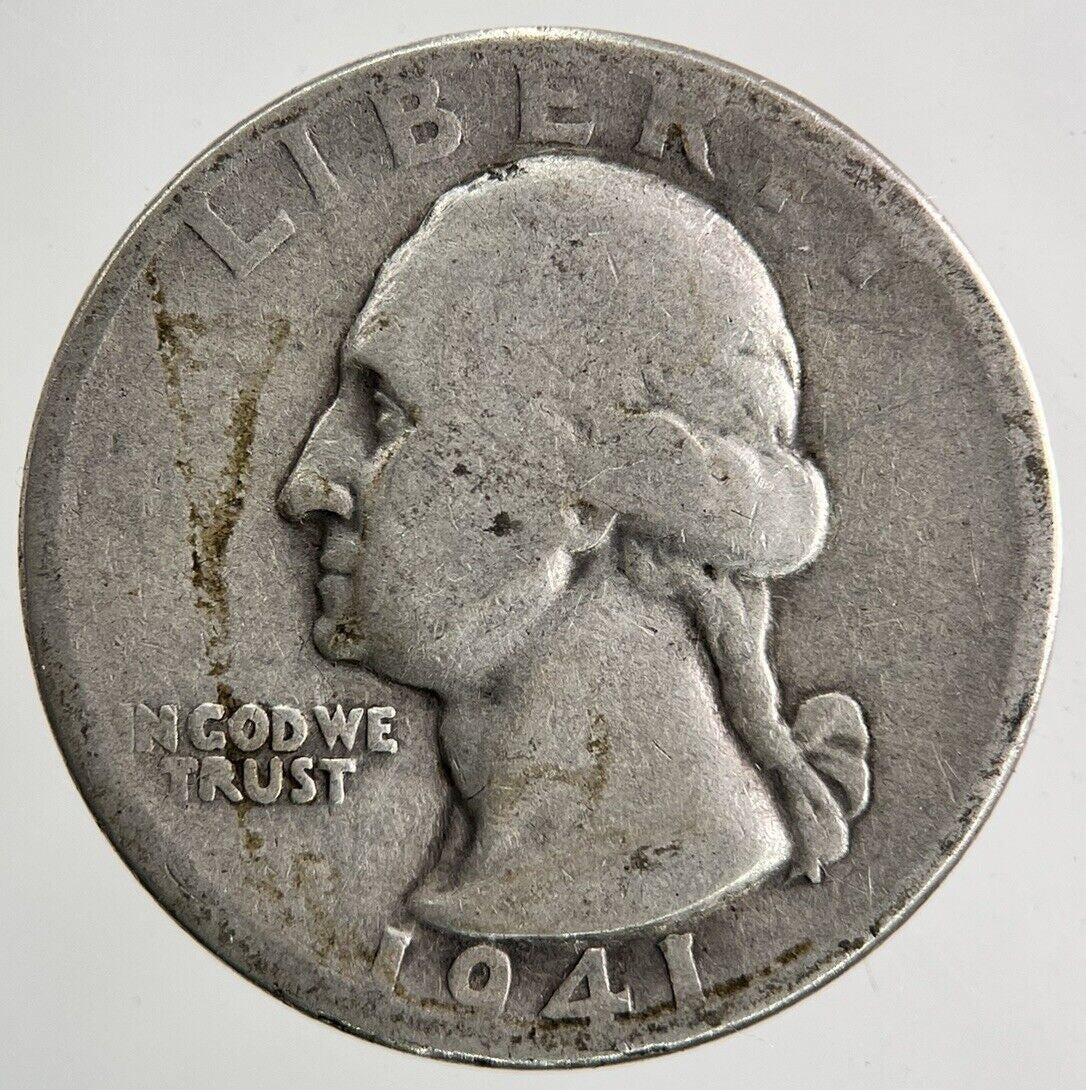 1941 US USA Quarter Dollar Silver Coin | Collectable Grade