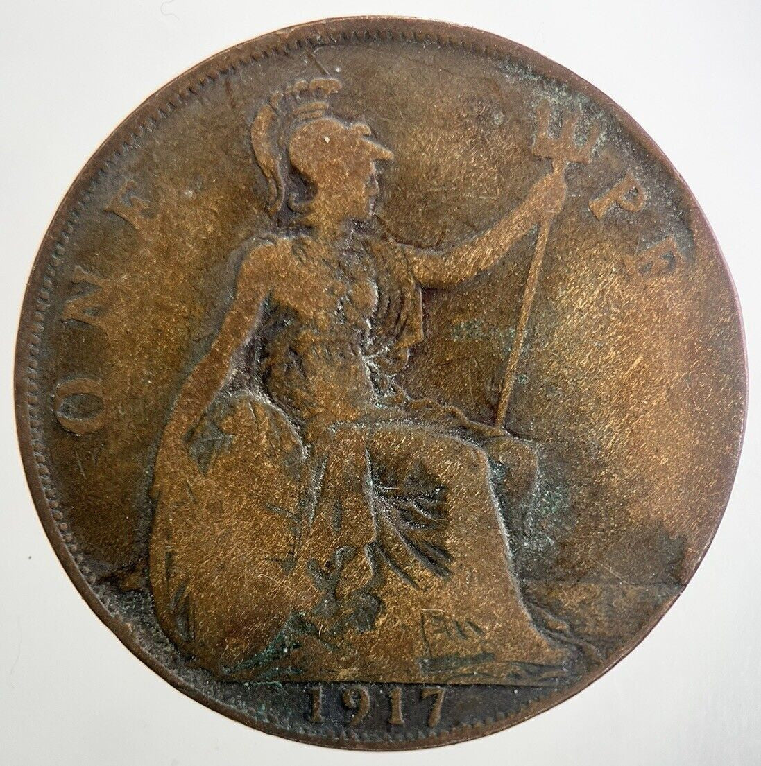1917 George V One Penny Coin | Collectable Grade