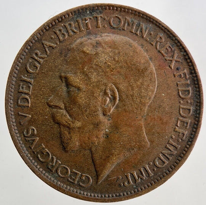 1914 George V Half-Penny Coin | Fine Collectable Grade