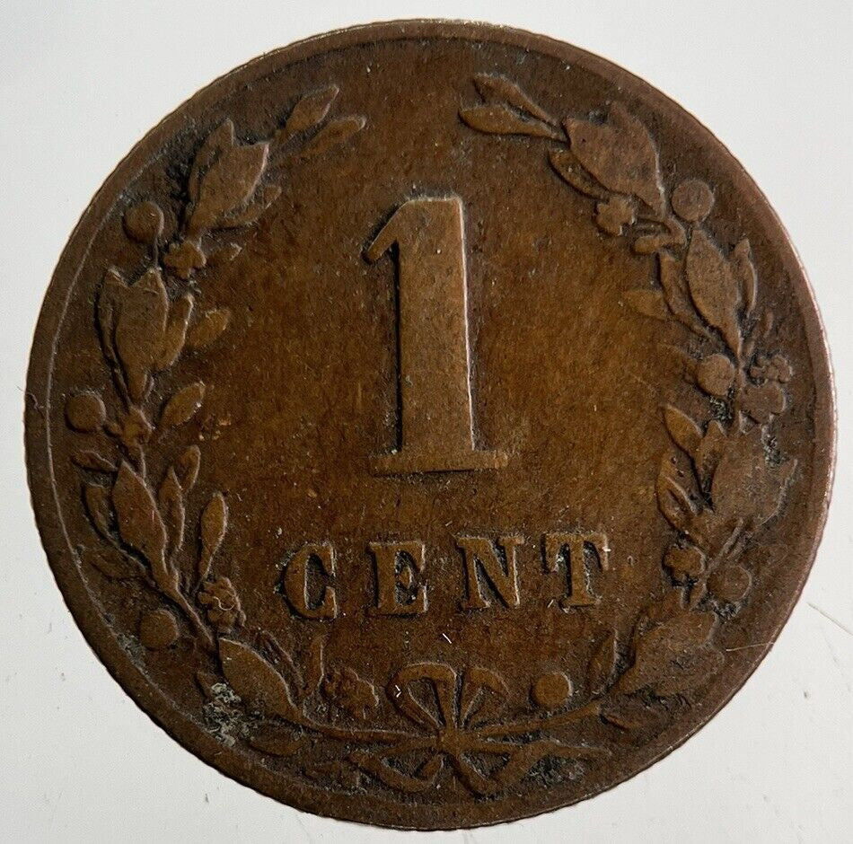 1884 Netherlands 1 Cent Coin | Collectable Grade
