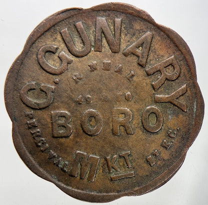 British G . Gunary Boro 1s Token Coin | Collectable Grade