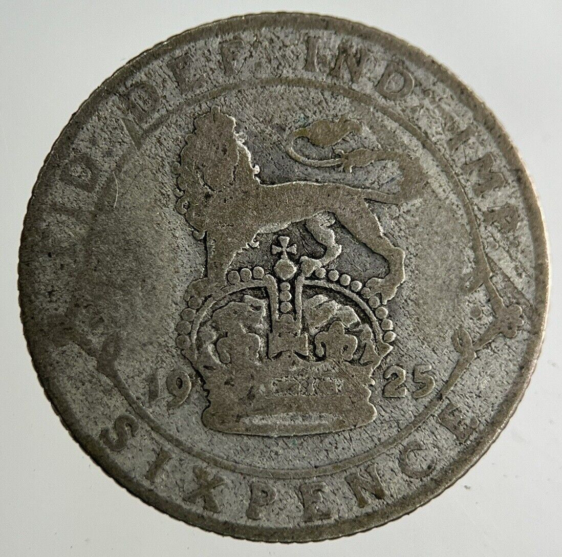 1925 George V Sixpence Silver Coin | Fair Grade