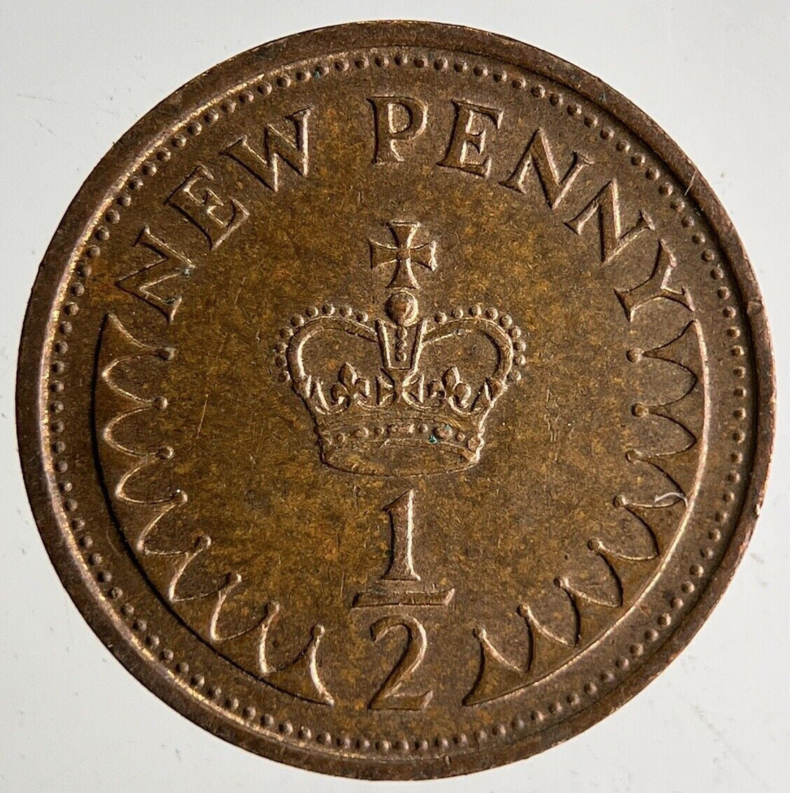1975 Elizabeth II New 1/2 Half - Penny Coin | Very High Grade