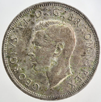 1942 George VI Half - Crown Silver Coin | Fine Collectable Grade