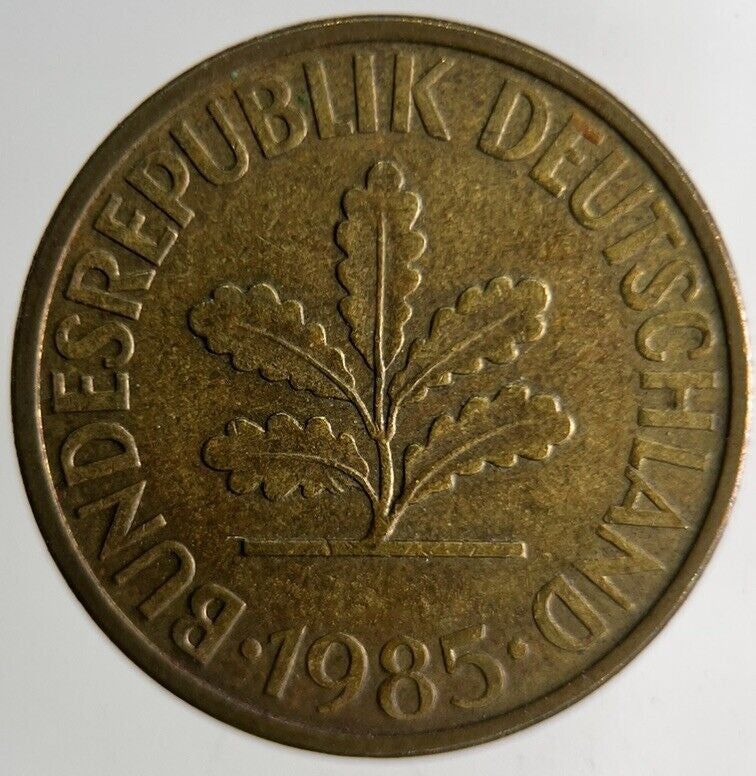 1985 Germany 10 Pfennig Coin | Fine Collectable Grade