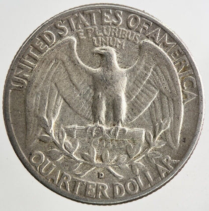 1961 - D US USA Quarter Dollar Silver Coin | Fine Collectable Grade
