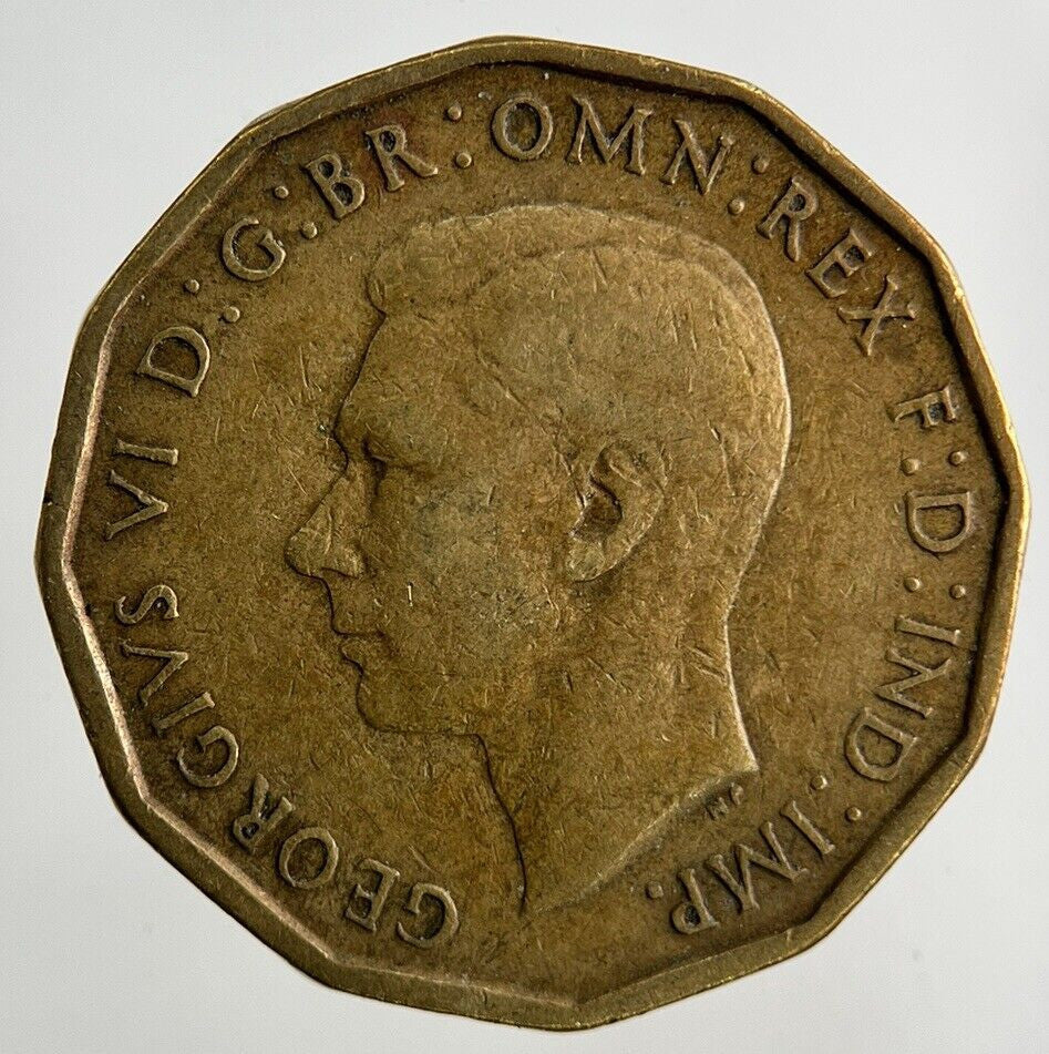 1941 George VI Brass Threepence Coin | Fine Collectable Grade