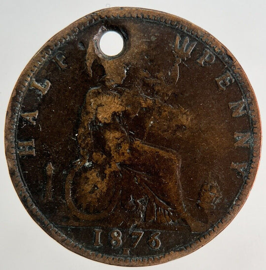 1876 - H Victoria Half - Penny Coin | Collectable Grade