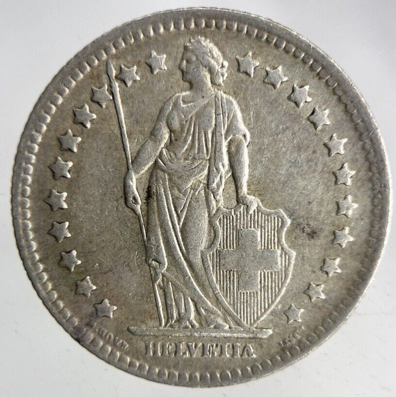 1944 Switzerland 1 Franc Silver Coin | Very High Grade