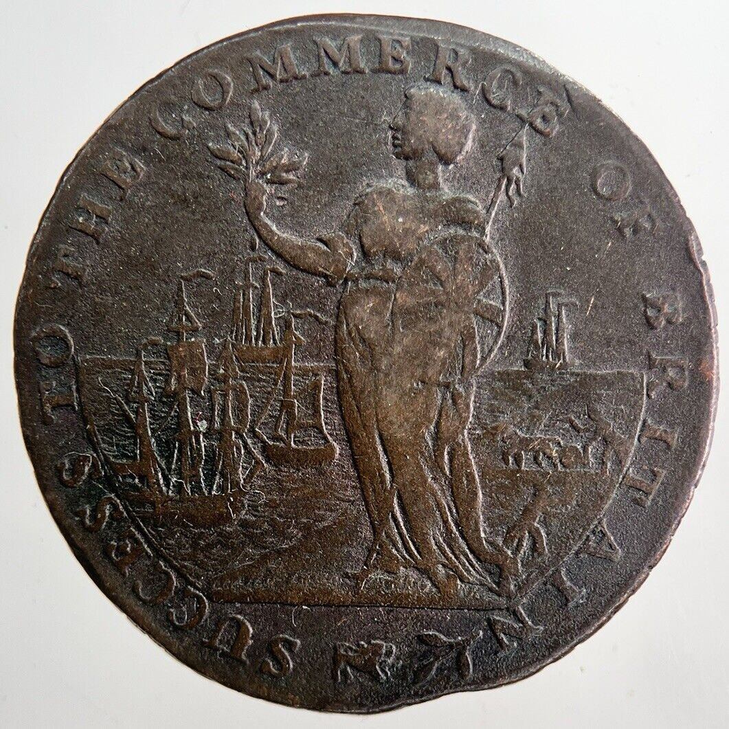 1794 Spalding Half - Penny Token Coin | Fine Collectable Grade | a6538