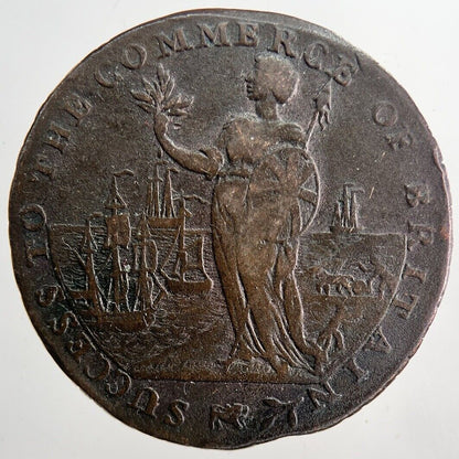 1794 Spalding Half - Penny Token Coin | Fine Collectable Grade | a6538