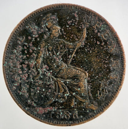 1886 Victoria Half - Penny Coin | Fine Collectable Grade