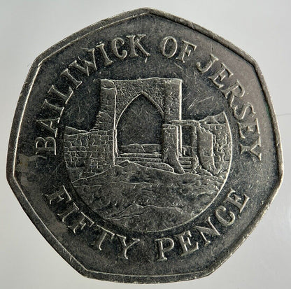 2005 Jersey 50p Fifty - Pence Coin | Fine Collectable Grade