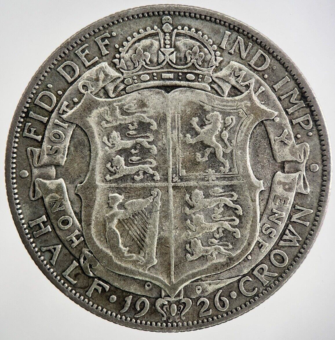 1926 George V Half - Crown Silver Coin | Very High Grade