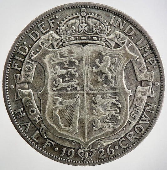 1926 George V Half - Crown Silver Coin | Very High Grade