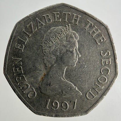 1997 Jersey 50p Fifty - Pence Coin | Fine Collectable Grade