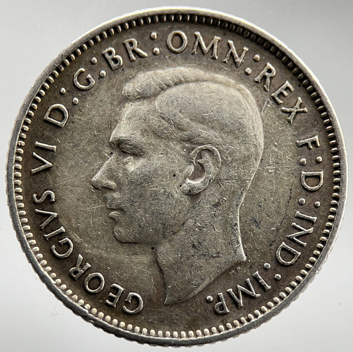 1943 - S Australia Sixpence Silver Coin | Fine Collectable Grade | a1628