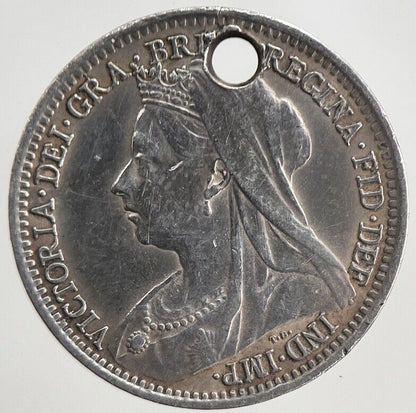 1900 Victoria Threepence Silver Coin | Very High Grade | a5522