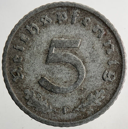 1940 Germany Nazi 5 Pfennig Coin | Very High Grade