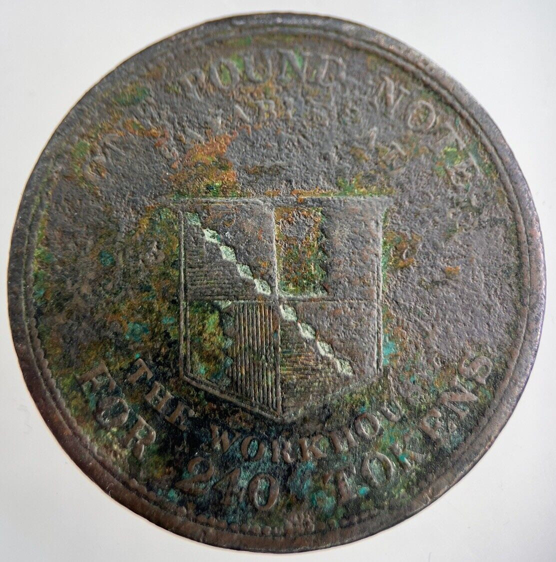 1812 Birmingham Old Workhouse Penny Token Coin | Collectable Grade | a2877