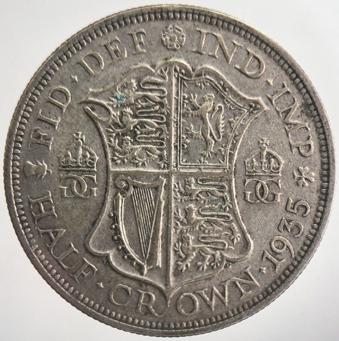 1935 George V Half - Crown Silver Coin | Fine Collectable Grade | a6324