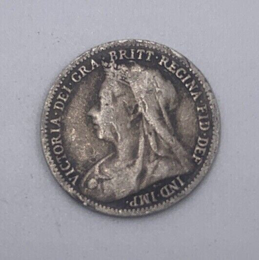 1899 Victoria Threepence | British Silver Coin | Collectable Grade | a060