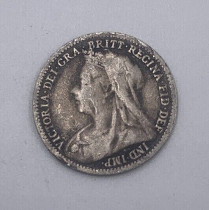 1899 Victoria Threepence | British Silver Coin | Collectable Grade | a060