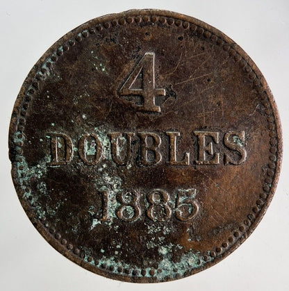 1885 Guernsey 4 Doubles Coin | Collectable Grade