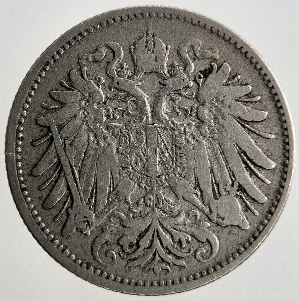 1893 Austria 20 Heller Coin | Fine Collectable Grade