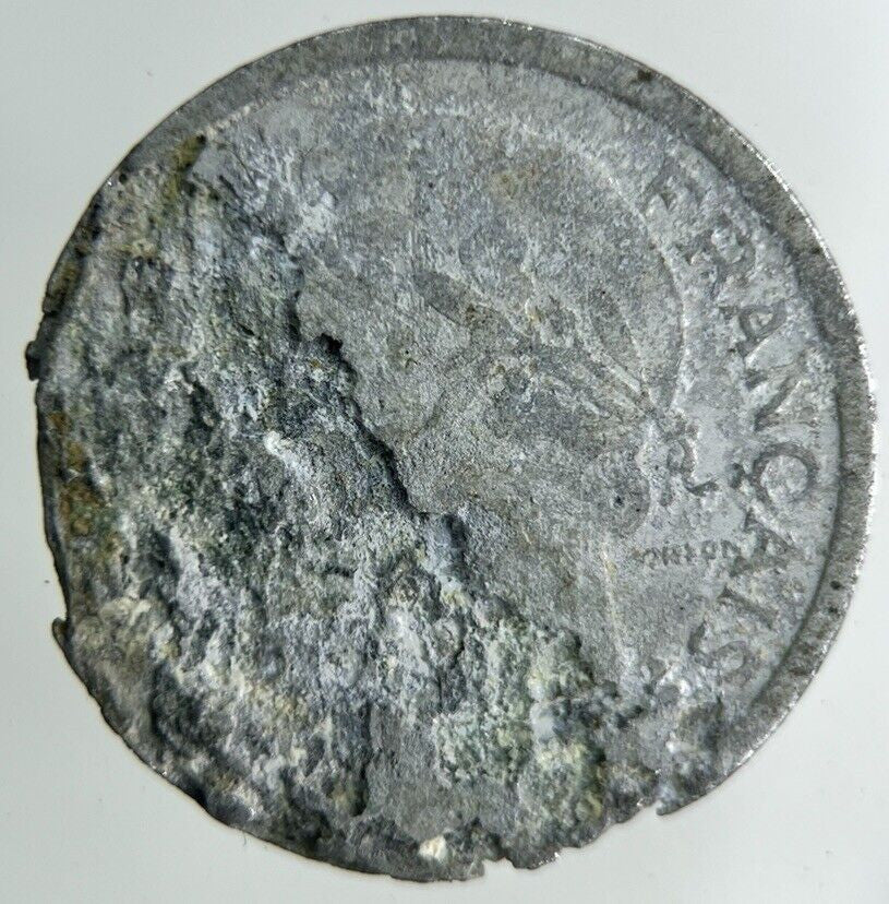 1944 France 1 Franc Coin | Fair Grade